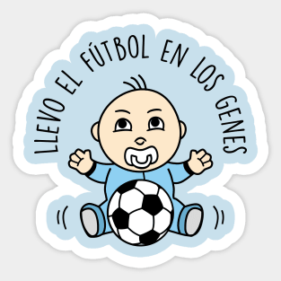 Llevo el fútbol en los genes. Sticker